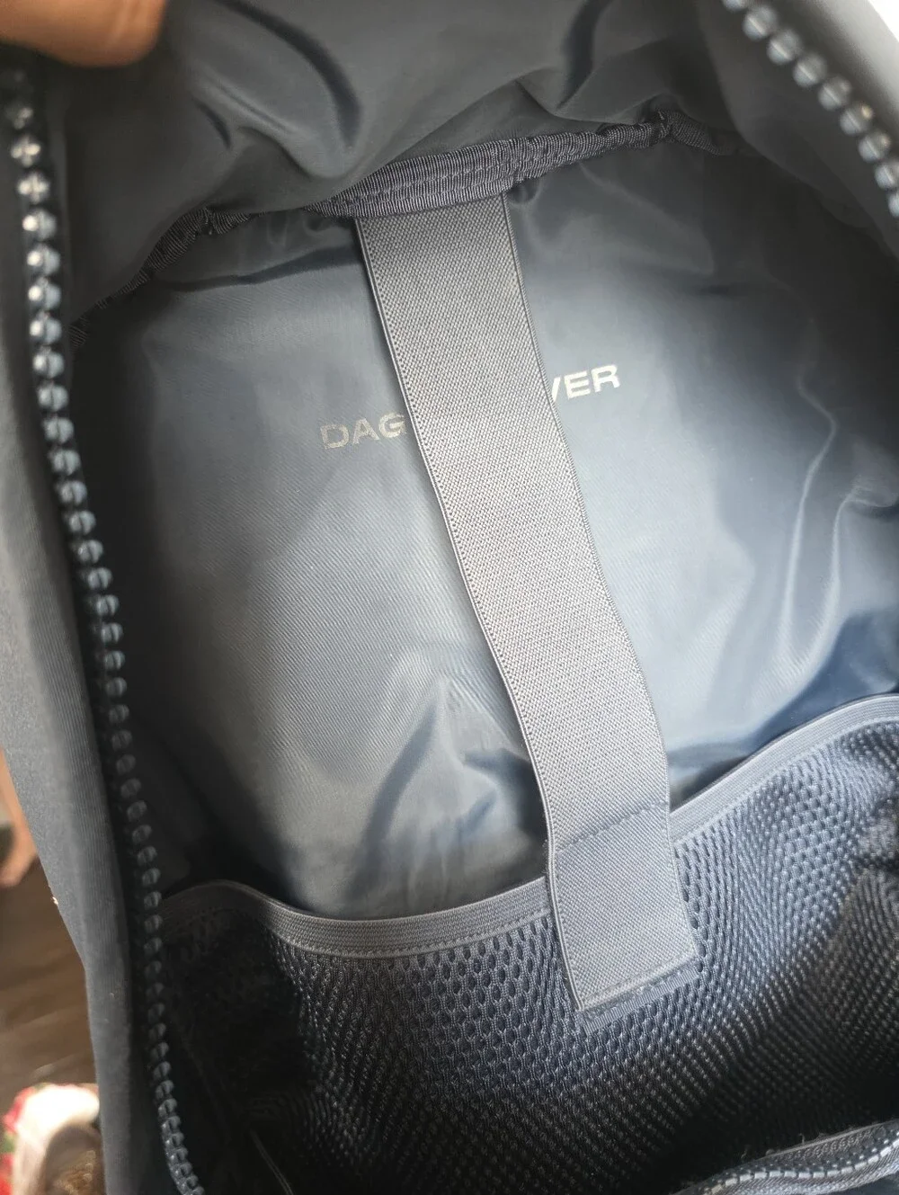 Dagne Dover Men's Navy Laptop Backpack with Organizer